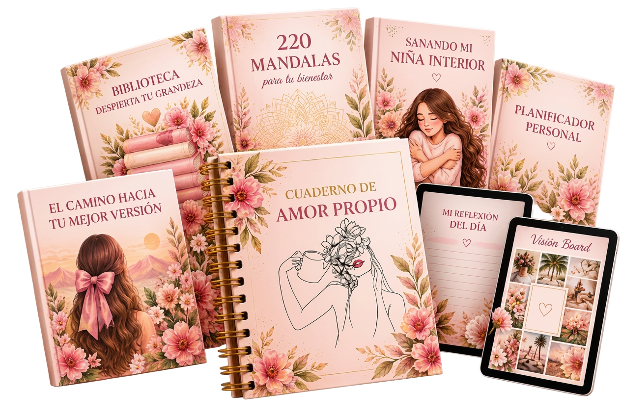 Cuaderno de Amor Propio y materiales incluidos